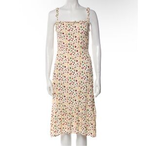 Reformation Patterned MIDI Dress